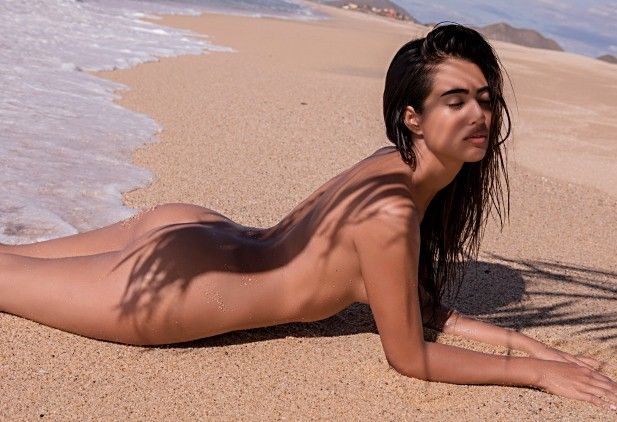 Costa Rican Model Playboy Pictorial. Hispanic Beauty Shoreline Dreams.